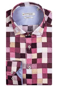 Giordano Maggiore Allover Big Colored Aquares Shirt Pink