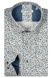 Giordano Maggiore Allover Small Flower Pattern Overhemd Dark Navy
