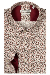 Giordano Maggiore Allover Small Flower Pattern Overhemd Rood