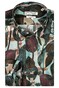 Giordano Maggiore Bold Flowers Pattern Overhemd Dark Green-Brown