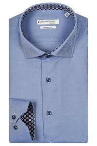 Giordano Maggiore Bold Twill Semi Cutaway Overhemd Bright Blue
