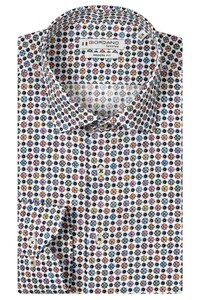 Giordano Maggiore Colorful Floral Pattern Overhemd Optical White-Multi