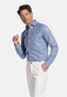 Giordano Maggiore Diagonal Stripe Double Twill Two-Ply Cotton Overhemd Bright Cobalt