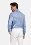 Giordano Maggiore Diagonal Stripe Double Twill Two-Ply Cotton Overhemd Bright Cobalt