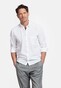Giordano Maggiore Diagonal Stripe Double Twill Two-Ply Cotton Overhemd Wit