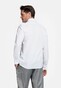 Giordano Maggiore Diagonal Stripe Double Twill Two-Ply Cotton Overhemd Wit