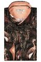 Giordano Maggiore Fancy Floral Fauna Overhemd Zwart-Bruin