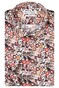 Giordano Maggiore Fantasy Floral Pattern Overhemd Rood-Bruin