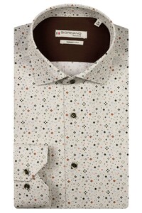 Giordano Maggiore Fine Twill Allover Graphic Pattern Overhemd Groen