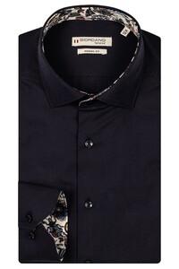 Giordano Maggiore Fine Twill Two-Ply Cotton Semi Cutaway Collar Overhemd Navy