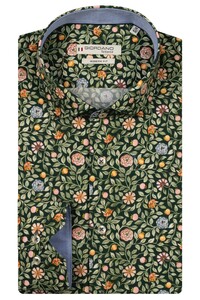 Giordano Maggiore Liberty Flower Pattern Overhemd Groen-Multi