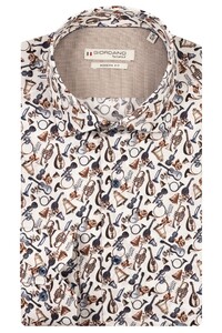 Giordano Maggiore Luxury Musical Instruments Shirt Optical White-Multi