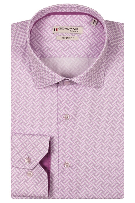 Giordano Maggiore Mini Graphic Pattern Cotton Twill Shirt Mauve