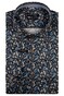 Giordano Maggiore Satin Stretch Allover Flower Pattern Shirt Navy-Multi