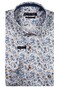 Giordano Maggiore Satin Stretch Allover Flower Pattern Shirt Optical White-Multi