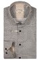 Giordano Maggiore Satin Stretch Graphic Triangles Pattern Overhemd Zand-Multi