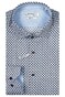 Giordano Maggiore Semi Cutaway Abstract Flower Pattern Overhemd Dark Navy