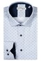 Giordano Maggiore Semi Cutaway Classic Mini Pattern Overhemd Licht Blauw