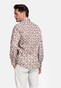 Giordano Maggiore Semi Cutaway Collar Flower Pattern Overhemd Rood-Multi