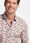 Giordano Maggiore Semi Cutaway Collar Flower Pattern Overhemd Rood-Multi
