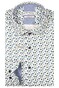 Giordano Maggiore Semi Cutaway Collar Small Graphic Flowers Pattern Overhemd Apple Green-Multi