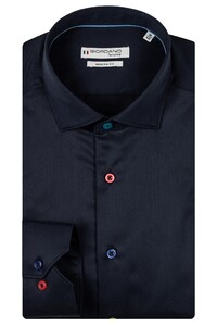Giordano Maggiore Semi Cutaway Fine Twill Colorful Buttons Shirt Dark Navy