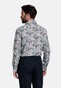 Giordano Maggiore Semi Cutaway Luxury Flower Pattern Overhemd Navy-Multi