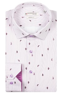 Giordano Maggiore Semi Cutaway Satin Penguin Stripe Fantasy Shirt Light Mauve