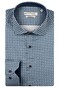 Giordano Maggiore Semi Cutaway Satin Stretch Graphic Pattern Overhemd Navy