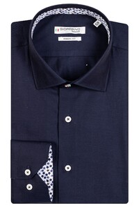 Giordano Maggiore Semi Cutaway Two-Tone Twill Overhemd Navy