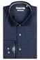 Giordano Maggiore Semi Cutaway Two-Tone Twill Shirt Denim Blue