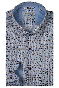 Giordano Maggiore Stripe Fancy Guitar Pattern Shirt Optical White-Multi
