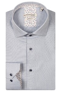 Giordano Maggiore Structured Dobby Semi Cutaway Collar Overhemd Licht Blauw