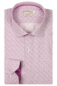 Giordano Maggiore Twill Mini Fantasy Pattern Overhemd Mauve-Multi