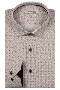Giordano Maggiore Twill Mini Fantasy Pattern Overhemd Zand-Multi