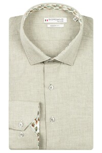 Giordano Maggiore Wooltouch Mélange Flanel Twill Overhemd Groen