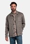 Giordano Mano Jacket Hand Finished Houndstooth Soft Wool Overshirt Kitt