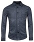 Giordano Mauro Plain Wool Blend Overshirt Ocean Blue