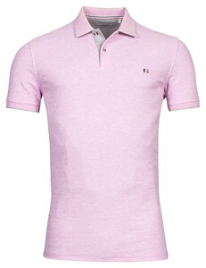 Giordano Nico Signature Polo Piqué Subtle Mélange Zacht Roze