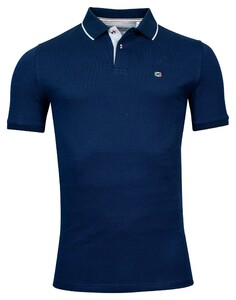 Giordano Nico Signature Polo Solid Piqué Navy
