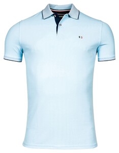 Giordano Nico Signature Two-Ply Supima Cotton Piqué Tipping Detail Polo Delft Blue