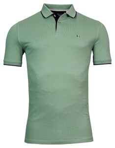 Giordano Nico Signature Two-Ply Supima Cotton Piqué Tipping Detail Polo Misty Green