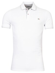Giordano Nico Signature Two-Ply Supima Cotton Piqué Tipping Detail Polo Wit