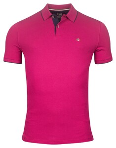 Giordano Nico Signature Two-Ply Supima Cotton Piqué Tipping Detail Poloshirt Dark Pink