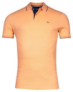 Giordano Nico Signature Two-Ply Supima Cotton Piqué Tipping Detail Poloshirt Fine Orange
