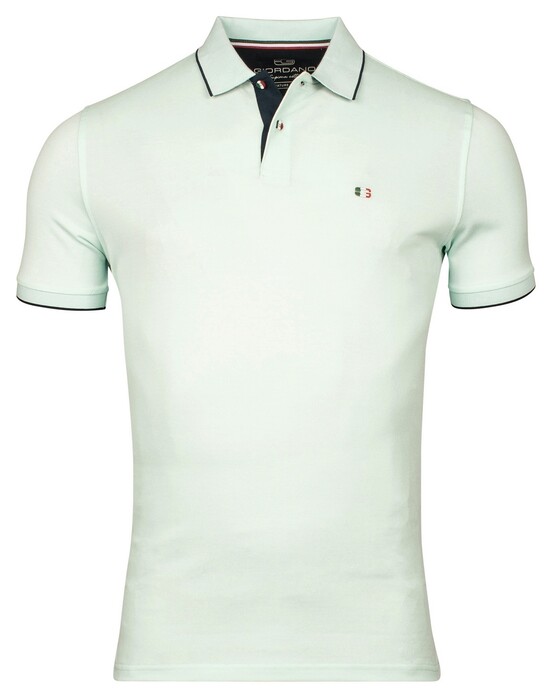 Giordano Nico Signature Two-Ply Supima Cotton Piqué Tipping Detail Poloshirt Pastel Green