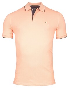 Giordano Nico Signature Two-Ply Supima Cotton Piqué Tipping Detail Poloshirt Pastel Salmon