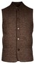 Giordano Owen Wool Blend Subtle Mélange Uni Color Body-Warmer Bruin