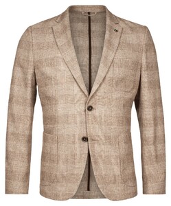 Giordano Paulo Unconstructed Check Wool Multi Fabric Blend Colbert Zand