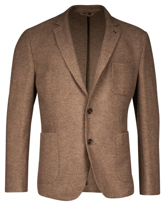 Giordano Paulo Unconstructed Knit Wool Blend Colbert Zand
